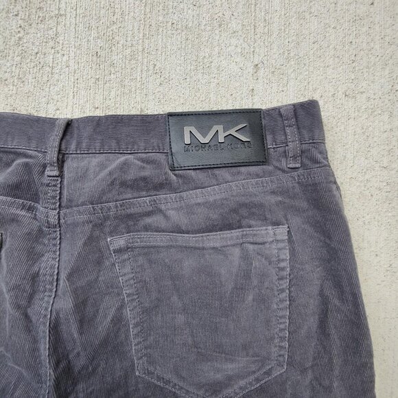 Designer 'Michael Kors' grey corduroy trousers men's size 34x34 - Picture 3 of 4